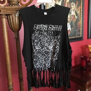 Badass Crystal Castles Moto Tank